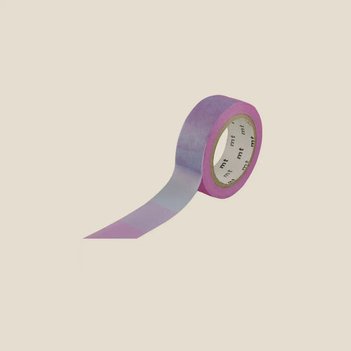 Mt Masking Tape 15Mm X 7M 1 Roll -  Pink X Blue - Area Beige