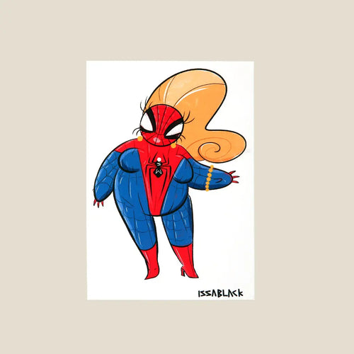 Lady Spider Post Card - Area Beige