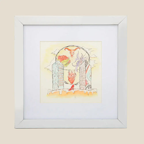 Heart - Paint Frame - Area Beige