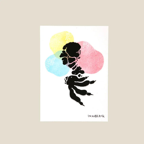 Post Cards 3 Black A6 Size - Area Beige