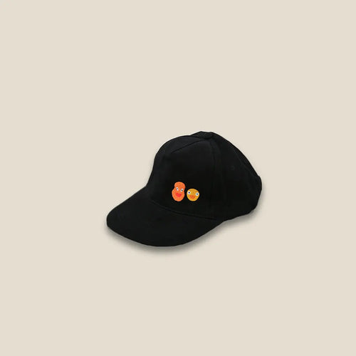 2 Face Cap Black Color - Area Beige