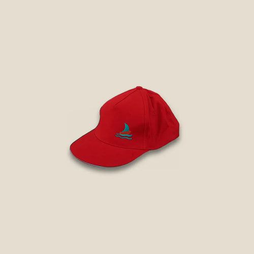 Boat Cap Red Color - Area Beige