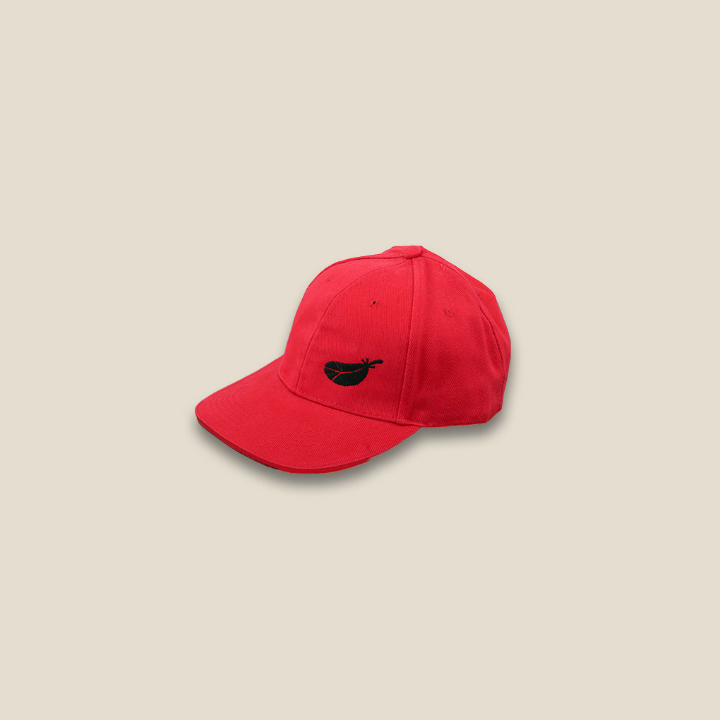 Feather Cap Red Color - Area Beige
