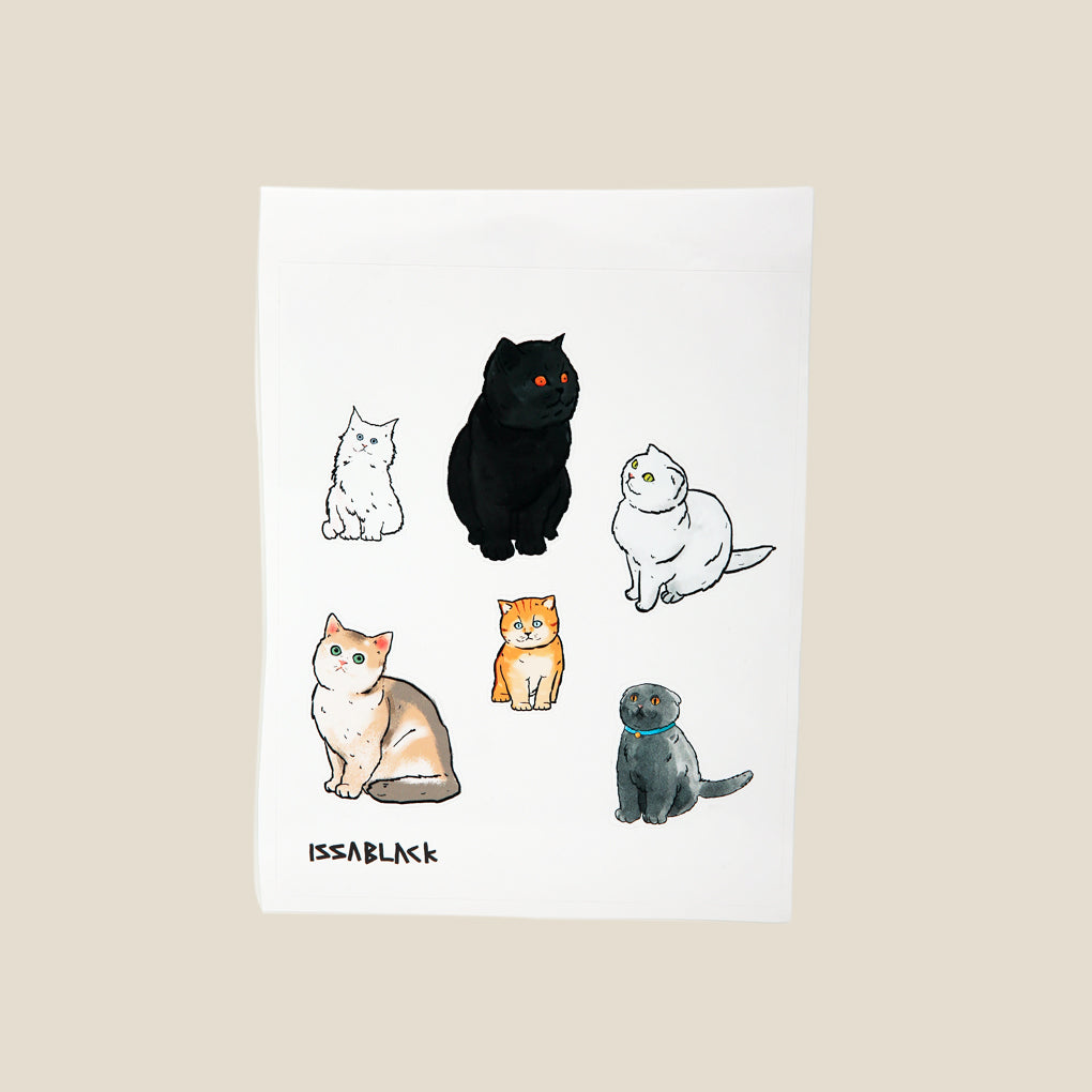 Cats Sticker - Area Beige