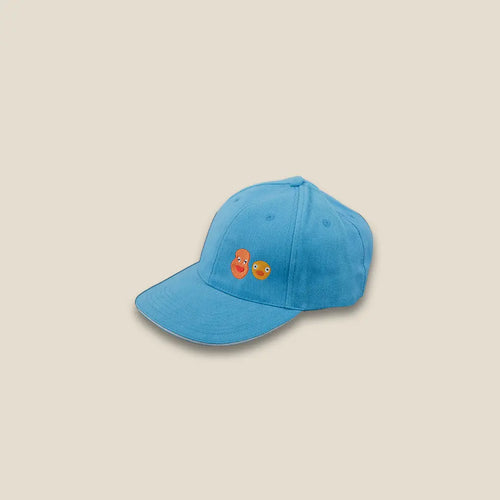 2 Face Cap Sky Blue Color - Area Beige