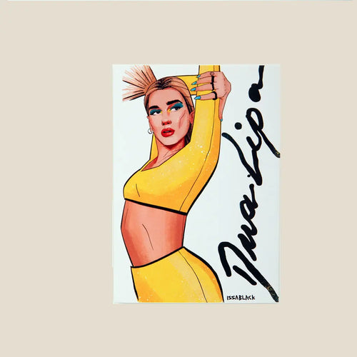 Post Cards Dua Lipa A6 Size - Area Beige