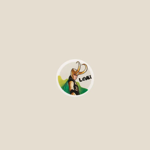Badge Magnet Loki Round 5Cm X 5 Cm - Area Beige