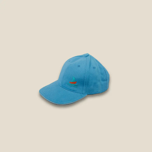 Boat Cap Sky Blue Color - Area Beige