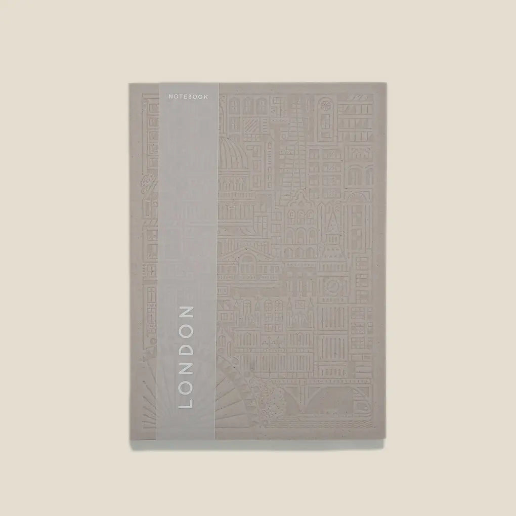 The London Notebook - Grey - Area Beige