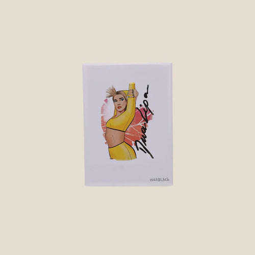 Fridge Magnet Dua Lipa Rectangle 5Cm X 5 Cm - Area Beige
