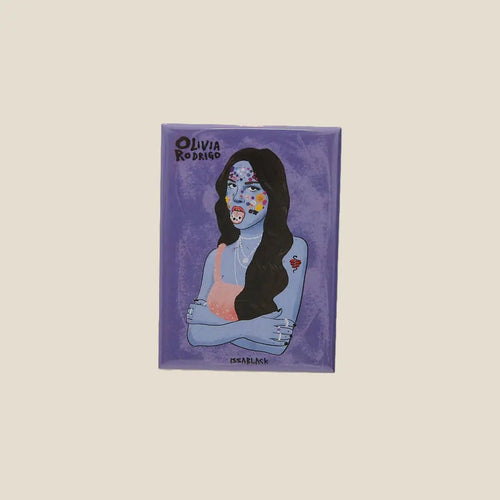 Fridge Magnet Olivia Rectangle 5Cm X 5 Cm - Area Beige