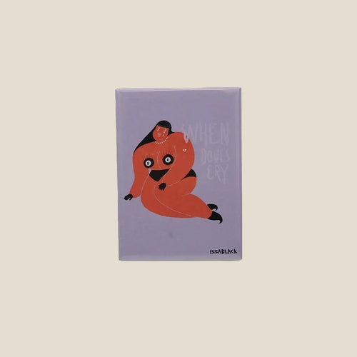 Fridge Magnet When Doves Cry Rectangle 5Cm X 5 Cm - Area Beige