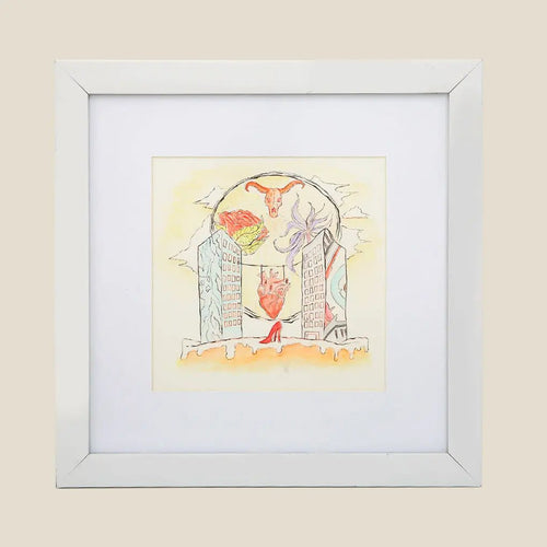 Heart - Paint Frame - Area Beige
