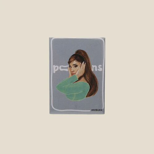 Fridge Magnet Ariana Grande Rectangle 5Cm X 5 Cm - Area Beige