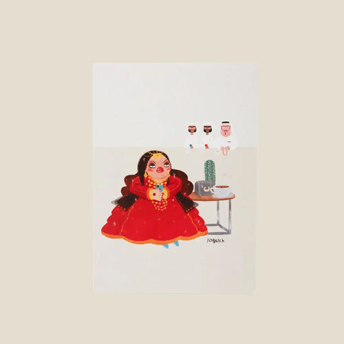 Post Cards Coffee Shop A6 Size - Area Beige