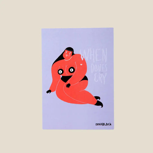 Post Cards When Dove Cry A6 Size - Area Beige